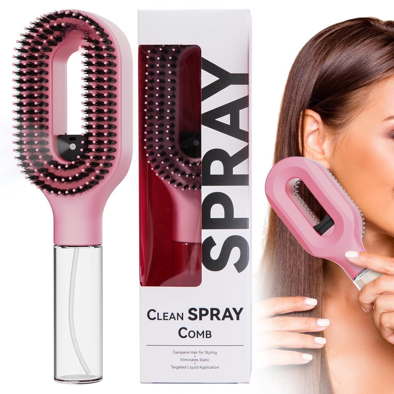Perie magică cu spray încorporat