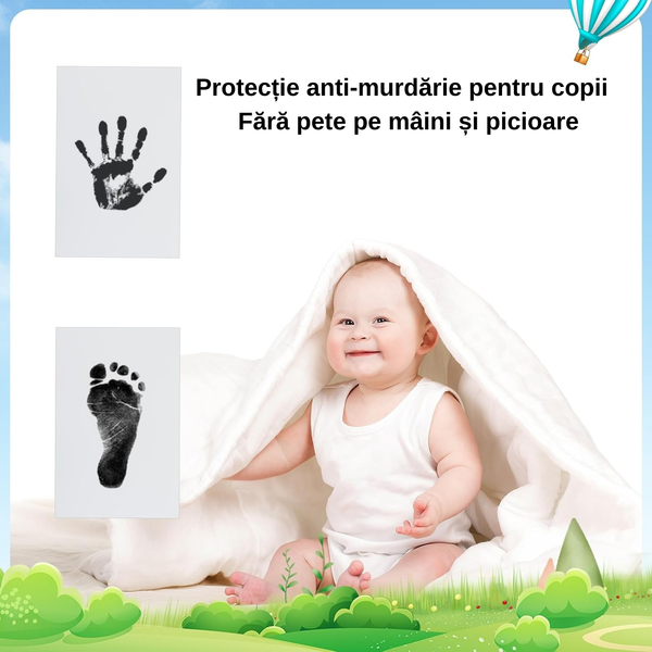 Kit Amprente Fără Cerneală Bebeluși